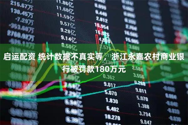 启运配资 统计数据不真实等，浙江永嘉农村商业银行被罚款180万元